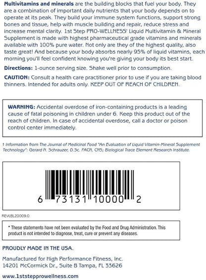 Liquid Multivitamin & Mineral Citrus Burst 16 fl oz (1 pt) 473 ml