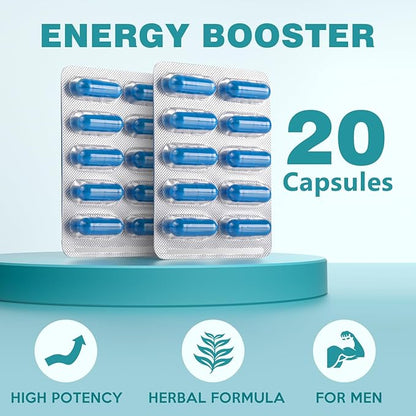 Premium Nutrition Supplement, Enhance Performance, Boost Energy & Recovery, 20 Capsules