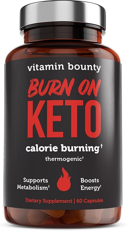 Vitamin Bounty Burn On Keto Multivitamin – Keto-Specific Nutritional Support with Magnesium, Potassium, and MCT for Energy, Cramp Relief, and Nutrient Optimization - 60 Capsules