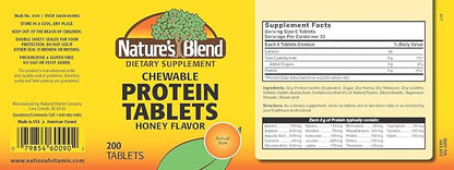 Natures Blend Protein Tablets Honey Flavor 200 Tablets