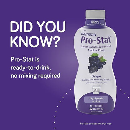 Pro-Stat Concentrated Liquid Protein Medical Food - Grape Flavor, 30 Fl Oz Bottle
