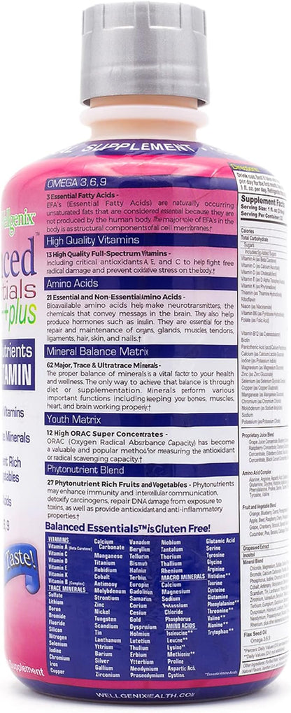 Balanced Essentials Liquid Nutritional Supplement, 32 Ounces - Very Berry