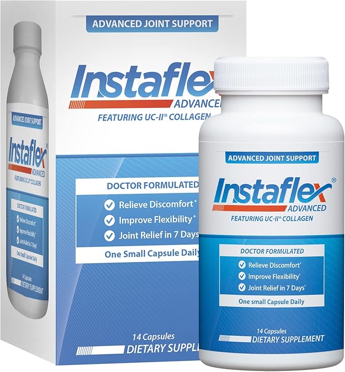 Instaflex Advanced Joint Support - Doctor Formulated Joint Relief Supplement, Featuring Collagen & 5 Other Joint Discomfort Fighting Ingredients - 14 Count