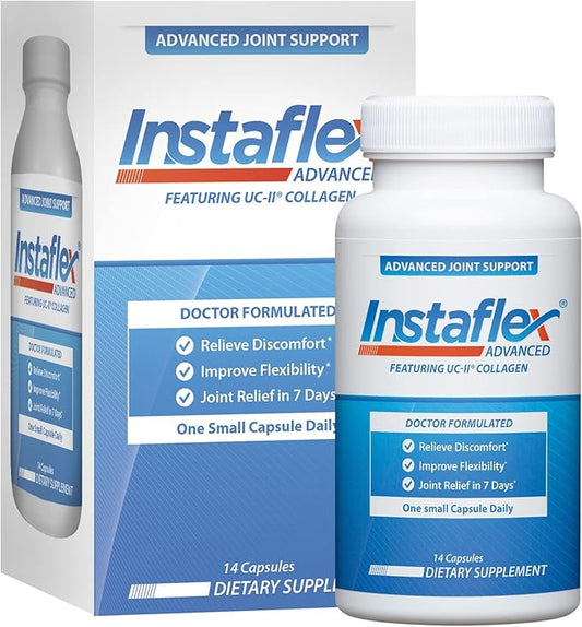 Instaflex Advanced Joint Support - Doctor Formulated Joint Relief Supplement, Featuring Collagen & 5 Other Joint Discomfort Fighting Ingredients - 14 Count