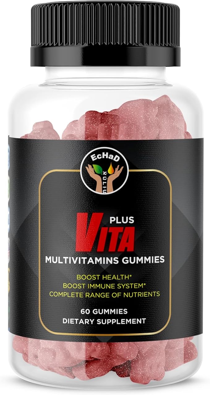 EcHaD VITA Plus Multivitamin Gummies - Immune & Health Booster - 60 Gummies - Essential Micronutrients for Adults
