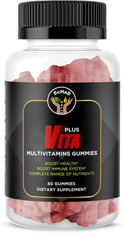 EcHaD VITA Plus Multivitamin Gummies - Immune & Health Booster - 60 Gummies - Essential Micronutrients for Adults