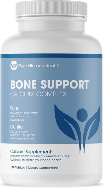 Calcium Supplement for Women & Men - Calcium Citrate & Hydroxyapatite + Vitamin D3 K2 Magnesium Zinc & More for Complete Bone Health, 180 Tablets