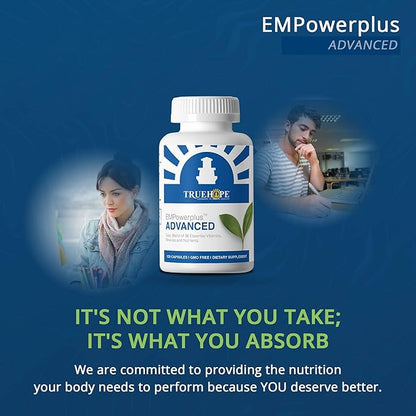 Truehope EMPowerplus Advanced Multivitamin for Women and Men - Broad-Spectrum Essential Multivitamin and Chelated Minerals to Support Cognitive Functions - Original Formulation - 120 Capsules