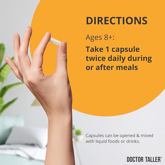 NuBest Doctor Taller - Premium Bone Strength Formula for Bone Strength, Immunity & Healthy Bone - Keto with Calcium, Vitamin D3, Vitamin K2, Amino Acids & Herbs for Children (8+) - 2 Pack