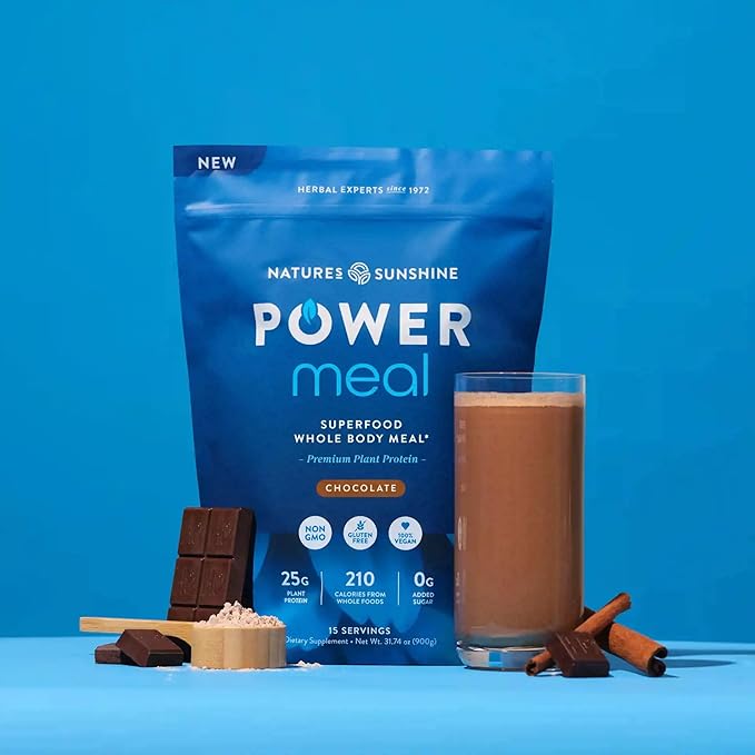 Nature's Sunshine Power Meal, Superfood Whole Body Meal (Chocolate)