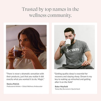 Beam Dream Sleep Powder, Sleep Aid, Sleep Aids For Adults, Contains Magnesium, Melatonin, L Theanine, Apigenin, Natural Sleep Supplement, Vegan, Non GMO, Dairy Free, 3rd Party Tested, 30 Servings