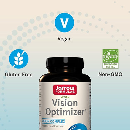 Jarrow Formulas® Vision Optimizer, Dietary Supplement, Vision Complex, Supports Visual Function, 90 Capsules, Up to a 30 Day Supply
