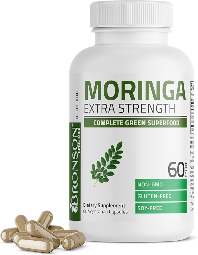 Bronson Morgina Extra Strength Complete Green Superfood, Non-GMO, 60 Vegetarian Capsules …
