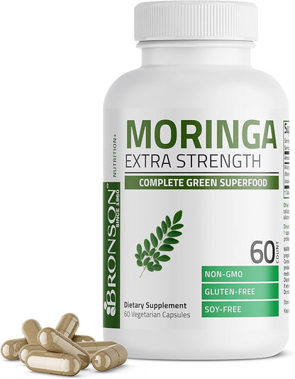 Bronson Morgina Extra Strength Complete Green Superfood, Non-GMO, 60 Vegetarian Capsules …