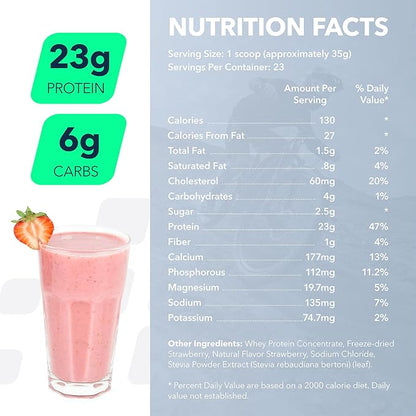 NF Sports Post Workout Nutri Whey Protein Powder, Dietary Supplement, Amino Energy, Supports Immunity, BCAA Powder, Helps Fight Stress (Alpine Strawberry Powder, 828g, 23 Servings)