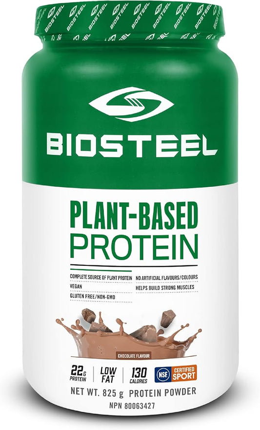 BioSteel Elite Plant-Based Recovery Vegan Protein with Brown Rice Protein, Pea Protein, and Hemp Protein, Chocolate Flavor, 25 Servings, Gluten-Free