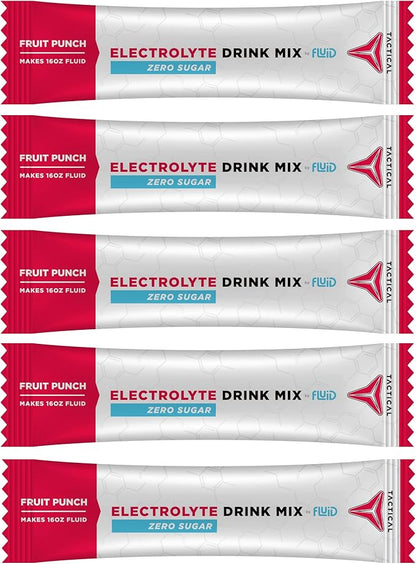 Zero Sugar, Keto Electrolyte Powder, Hydration Packets, Made in USA (Fruit Punch, 25 Count)