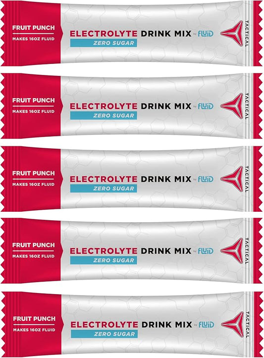 Zero Sugar, Keto Electrolyte Powder, Hydration Packets, Made in USA (Fruit Punch, 25 Count)