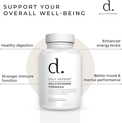 Fruit and Veggies Supplement - Multi Vitamins for Adults w/ Vitamins A, B Complex, D, E, Zinc, Biotin, Calcium - Fruit Vegetable Supplements for Energy & Immunity Support - Vitamins Supplements