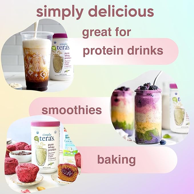 teraswhey Simple Pure Whey Protein, Bourbon Vanilla, 12 oz