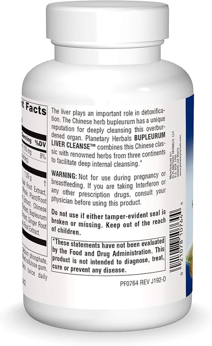 Planetary Herbals: Bupleurum Liver Cleanse 545 mg 300 Tablet