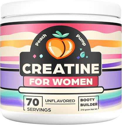 Creatine for Women - Creatina - Creatine for Women Booty Gain - Creatine Powder - Womens Creatine - Booty Builder - 70 Servings: Unflavored