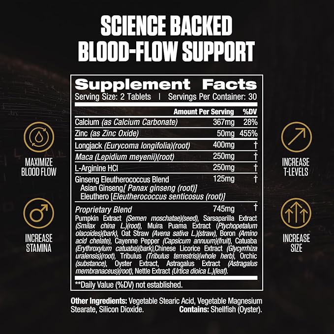 ERECTIFY MAX Pills for Men Fast Acting Erection Support | #1 New Ultra Dosed Male Enhancement to Maximize Blood Flow, Thickness & Boost Libido | Horny Goat Weed + 18 Ingredients - 60 Pills