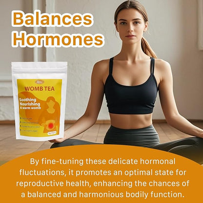Auranic Natural Womb Detox Tea, Uterus Cleansing Detox Tea for Women to Get Pregnant Fast Fertility Tea, Herbal Fibroid Tea for Relieve Menstrual & Period Cramps, Uterus Cleanse Woman Health Care