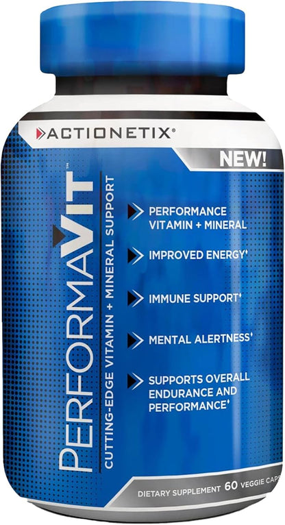 PerformaVit, Athlete Multivitamin For Men & Women, Mens Multivitamins & Minerals, Mens One A Day Multivitamins for Health, Endurance, Immune & Performance, Men’s Multivitamin, 60 Capsules