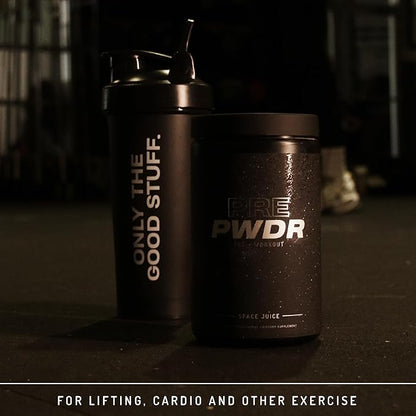 PWDRS Pre-Workout Powder, All Natural Pre Workout for Energy, Pump, Endurance & Strength, with Caffeine (Space Juice)