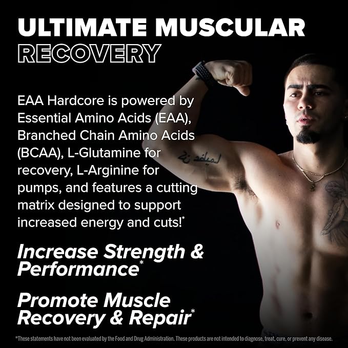 FINAFLEX EAA Hardcore, Lit Lemon-Lime - 14.2 oz - Promotes Performance, Energy & Cuts - with BCAAs, L-Glutamine, L-Arginine, Acetyl-L-Carnitine & Caffeine - 30 Servings