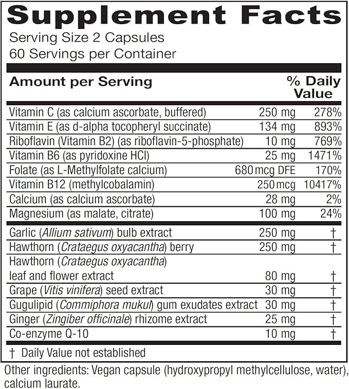 Vitanica, CardioBlend, Cardiovascular Support, Vegan, 120 Capsules