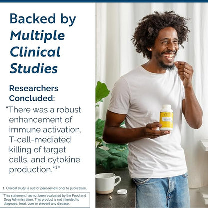 Researched Nutritionals Transfer Factor Multi-Immune - Complete Immune Support with Zinc, Beta Glucan, Mushrooms Supplement & Colostrum Capsules - Backed by Peer Reviewed Clinical Research (90 Count)