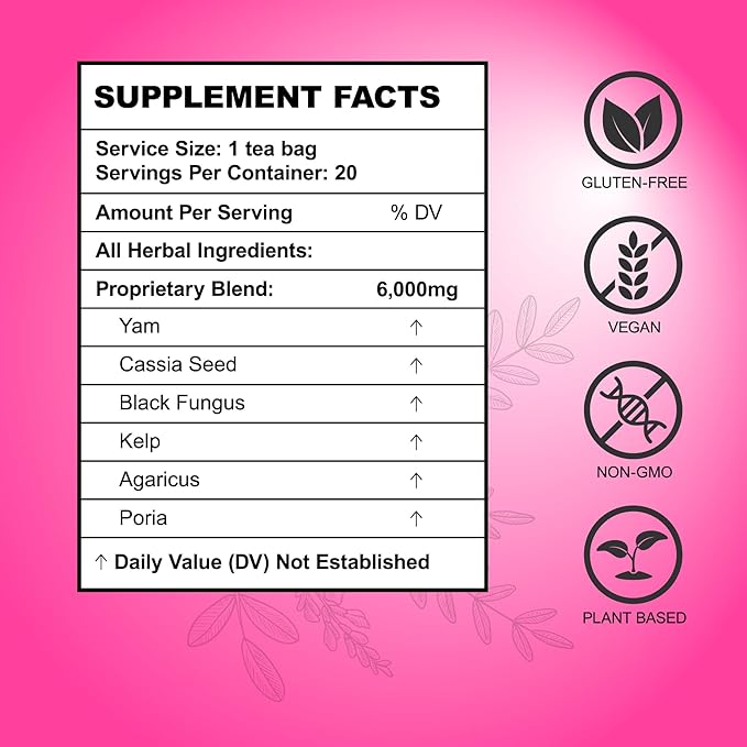 Laicuherb Natural Fertility Tea, for Women Hormone Balance & Conception Support, 20 Tea Bags Spearmint Tea to Support Menstrual Cycle & Reproductive Health, Organic Conception Tea to Get Pregnant Fast