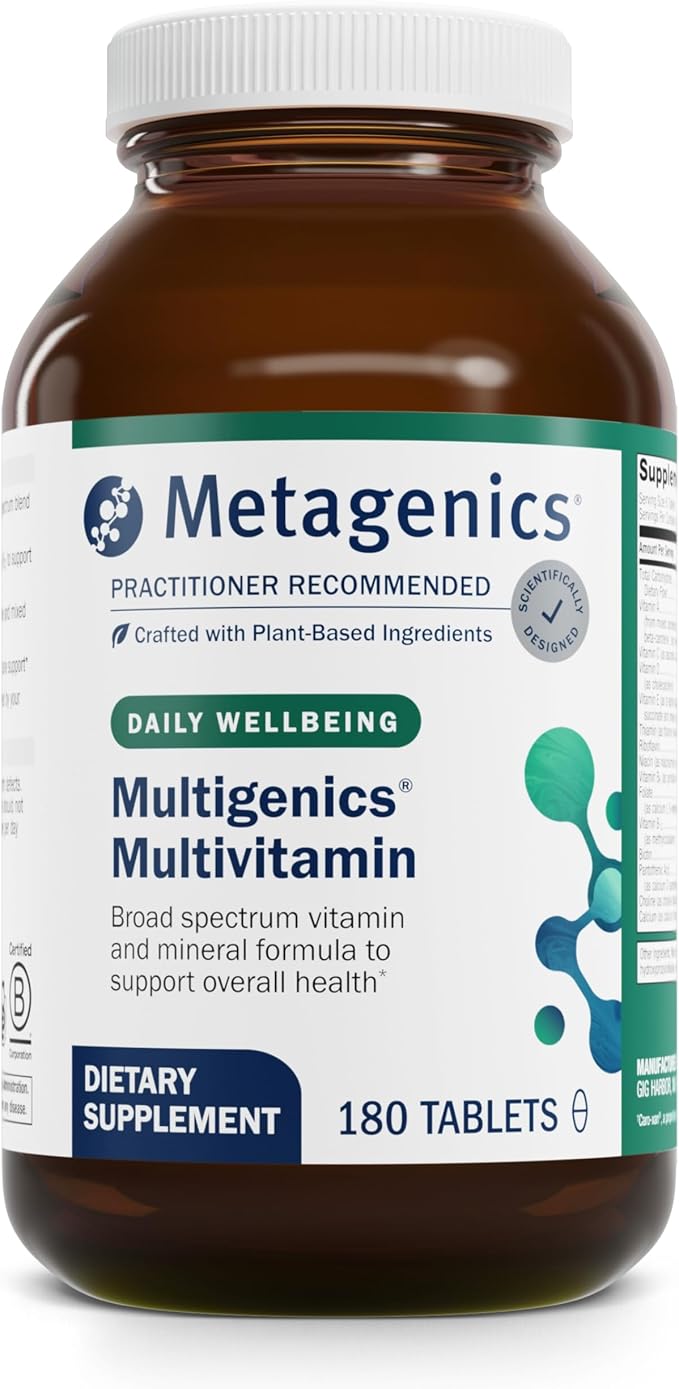 Metagenics Multigenics Multivitamin - Fast Release Multivitamin - Everyday Dietary Supplements - with Quercetin, Beta-Carotene & More - Non-GMO - Gluten-Free - 180 Tablets