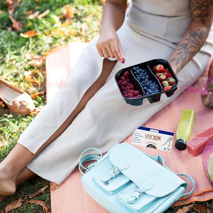 Drasanvi Venox Vials 14 Vials 10ml Each Total Weight 14ml - Health Care - Daily use - Food Supplement - Red Fruit extracts - Natural Ingredients - Horse Chestnut - Vitamins C, E and A.