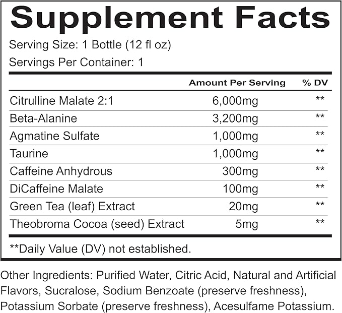 REDCON1 Total War Ready to Drink Pre Workout - Endurance Boosting, Keto Friendly RTD Formula - Amino Acid + Citrulline Malate Pre Workout Drink for Men & Women (Fruit Punch, 12 Servings)