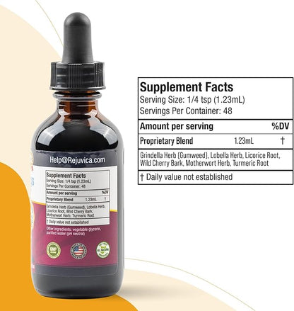 Bright Lungs - Lung Detox Support Supplement to Help Maintain Overall Lung & Respiratory Health - Grindelia, Lobelia, Licorice, Wild Cherry & More!