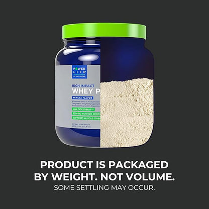 POWERLIFE Tony Horton High Impact Grass Fed Whey Protein with 3000 MG of HMB, No Sugar Added, Non-GMO, Hormone and Antibiotic Free, 15 Servings (Vanilla - New Formula)