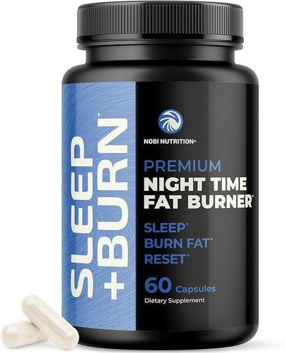 Night Time Fat Burner to Shred Fat While You Sleep | Belly Fat Burner, Carb Blocker & Weight Loss Support Supplements | Burn Belly Fat, Support Metabolism & Fall Asleep Fast | 60 Nighttime Pills