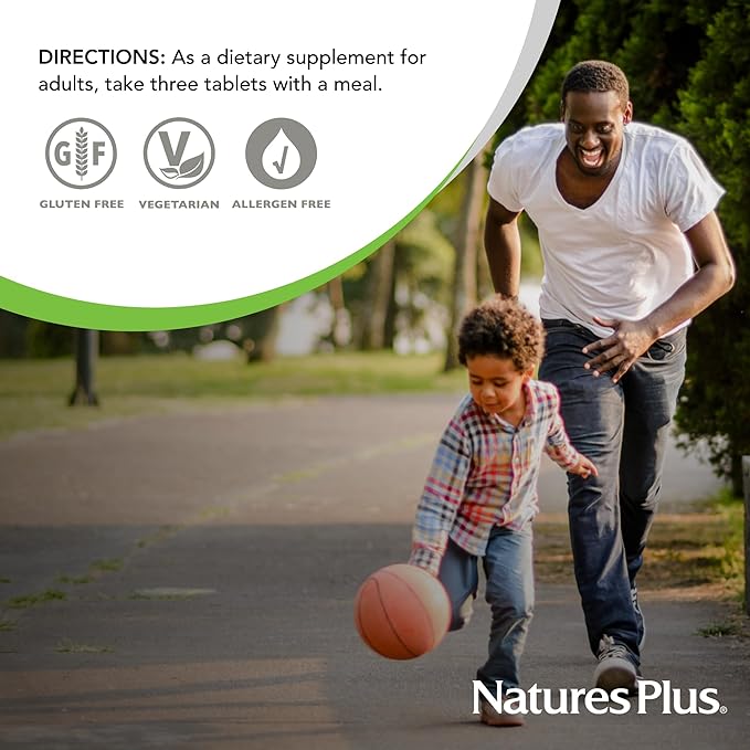 Natures Plus Mixed Vegetables - 1300 mg, 180 Vegetarian Tablets - Powerful Whole Foods Phytonutrient Supplement, Promotes Overall Health - Gluten-Free - 60 Servings