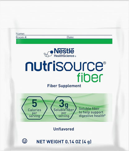 Nestle Health Science NutriSource Fiber Supplement Packet, Unflavored, 0.14-Ounce Packet (Pack of 12)