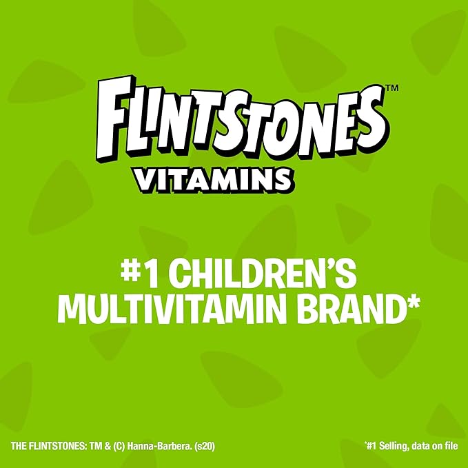 Flintstones Plus Iron Multivitamins, 60 Chewable Tablets
