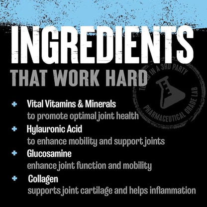 Animal Flex Powder - Joint Support Supplement for Pain Relief, Repair and Restore Muscles with Turmeric, Glucosamine, Chondroitin, MSM, Collagen and Boswellia, Great Tasting Orange Flavor, 30 Scoops