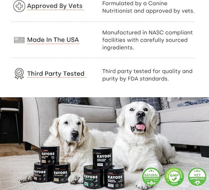 Kayode Daily Multi - Dog Multivitamin & Superfood Chew. Fill Nutrient Gaps. Helps Joints, Digestion, Heart, Brain, Urinary & More. Add Nutrients Dog Food Misses. Great for Puppies Too.
