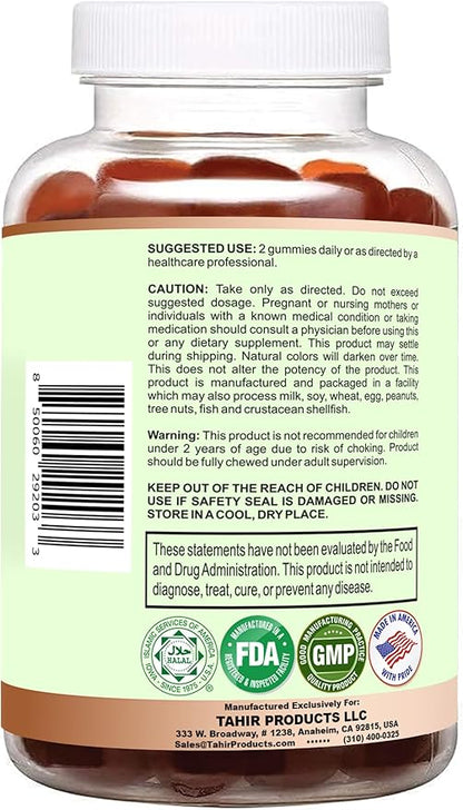 Tahir Halal Multivitamin Gummies for Children. Made in USA - Certified Halal