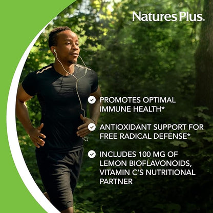 NaturesPlus Liquilicious Vitamin C Liquid - 1000 mg, 8 fl oz - Orange Flavor Liquid Supplement with Lemon Bioflavonoids, Antioxidant - Vegetarian, Gluten-Free - 8 Servings