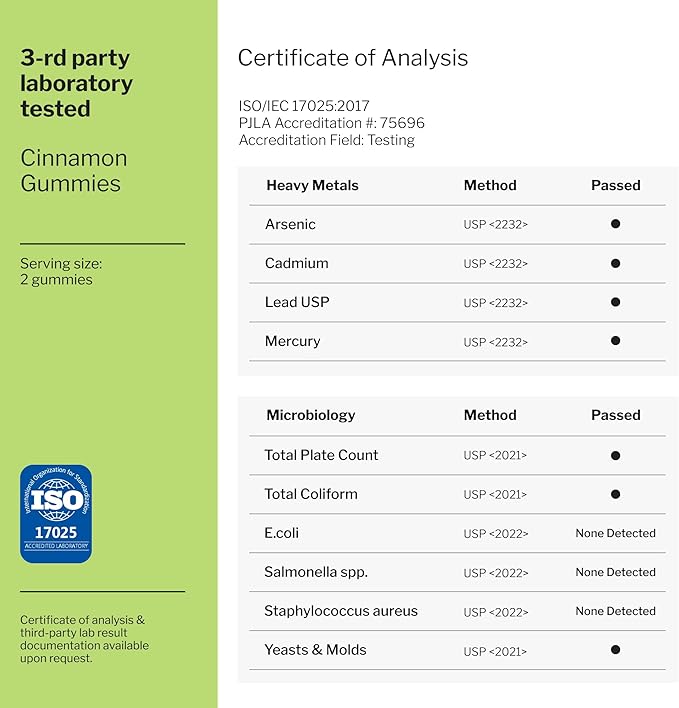 Cinnamon Gummies - Blood Support - Ceylon Cinnamon & Cinnamon Bark 2000MG Blend Supplements, Berberine, Turmeric, Gymnema Sylvestre, Bitter Melon, Psyllium Husk, Chromium - 60 Gummies