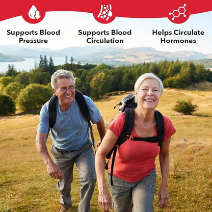 LifeSeasons B/P Stabili-T - Blood Pressure Support - Vitamin Supplement for Healthy Heart & Blood Circulation - Ashwagandha, Arjuna, Gotu Kola & Hawthorn Berry - 120 Capsules