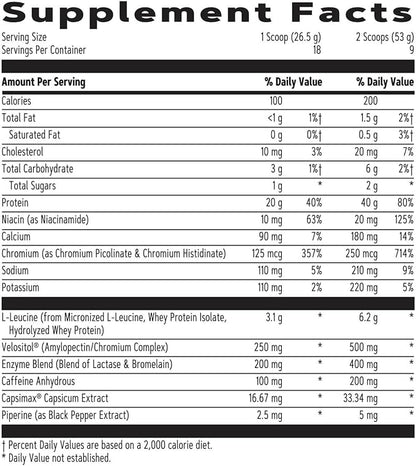 GNC AMP Wheybolic Ripped Whey Protein Powder Isolate with BCAA | Targeted Muscle Building and Workout Support Formula | Gluten Free | Strawberries and Cream | 9 Servings